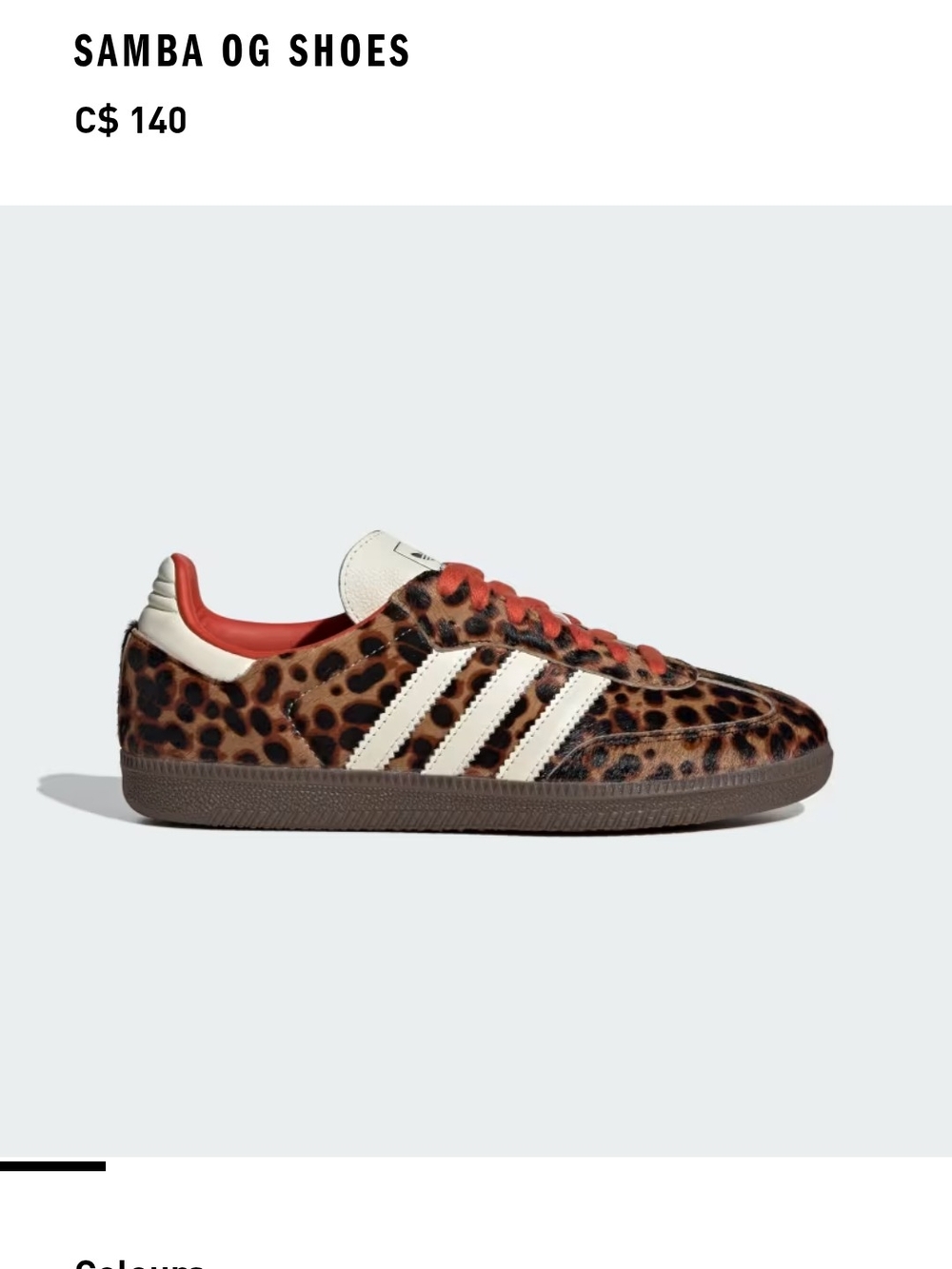 Samba Animal Print Adidas